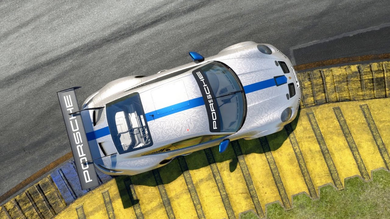 Porsche 911 GT3 Cup (992) Racing on Track Road Atlanta