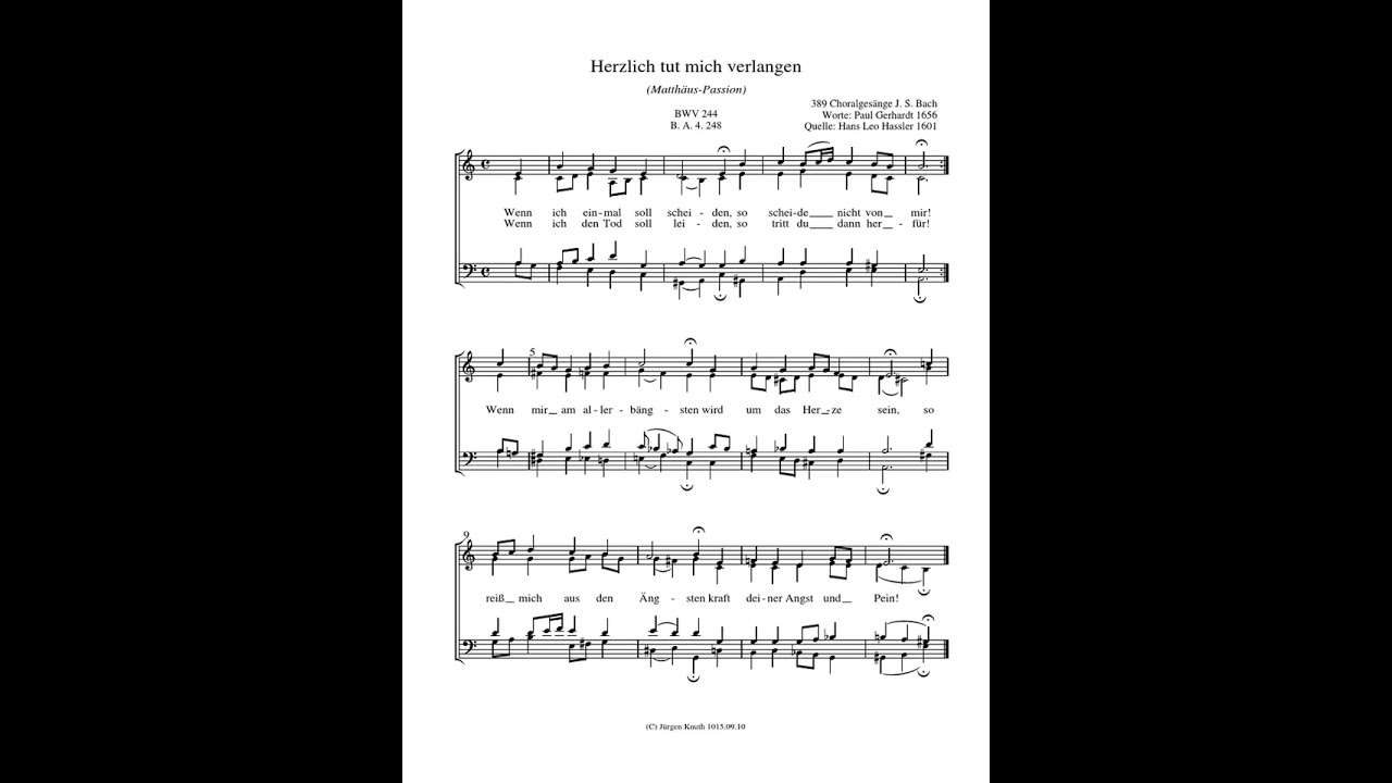 J. Pachelbel Herzlich tut mich verlangen 