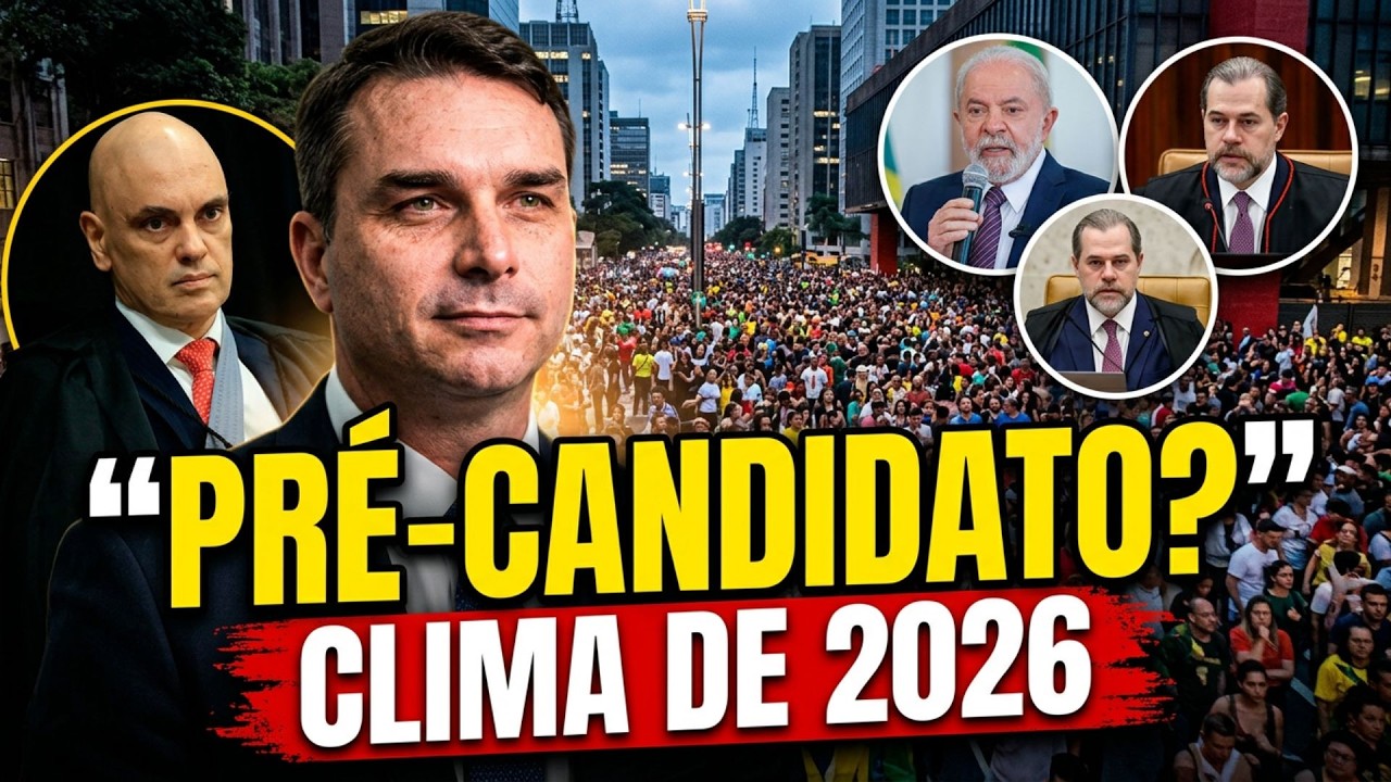 FLÁVIO NA PAULISTA COMO PRÉ-CANDIDATO? Lula, Toffoli e Moraes no centro das críticas