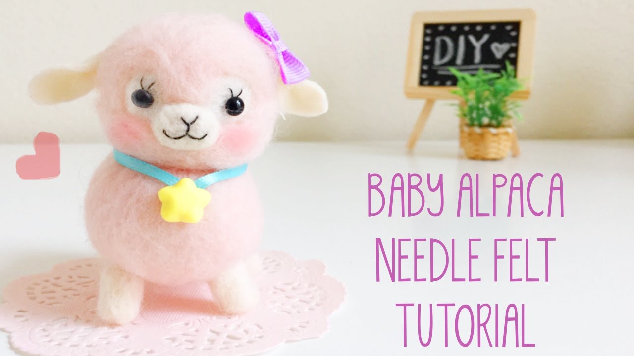 Needle Felt Baby Alpaca Tutorial inspired by Japanese Alpacasso