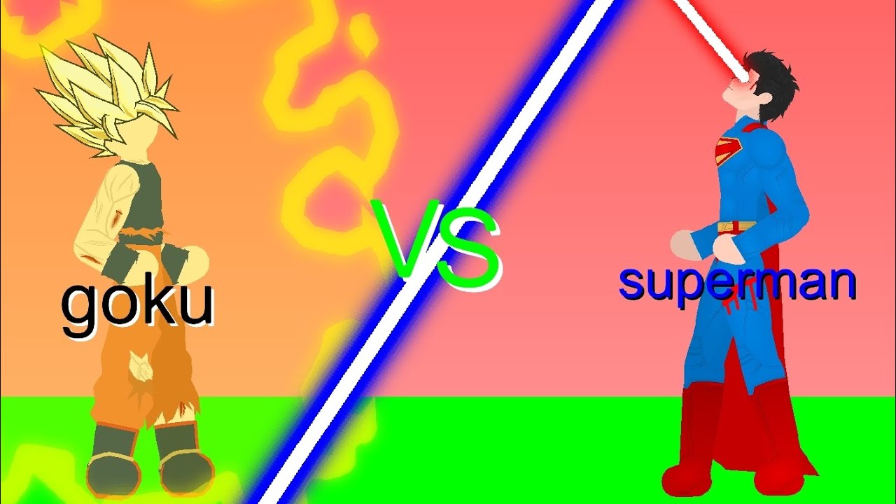 Goku Vs superman - dragon animator Z -