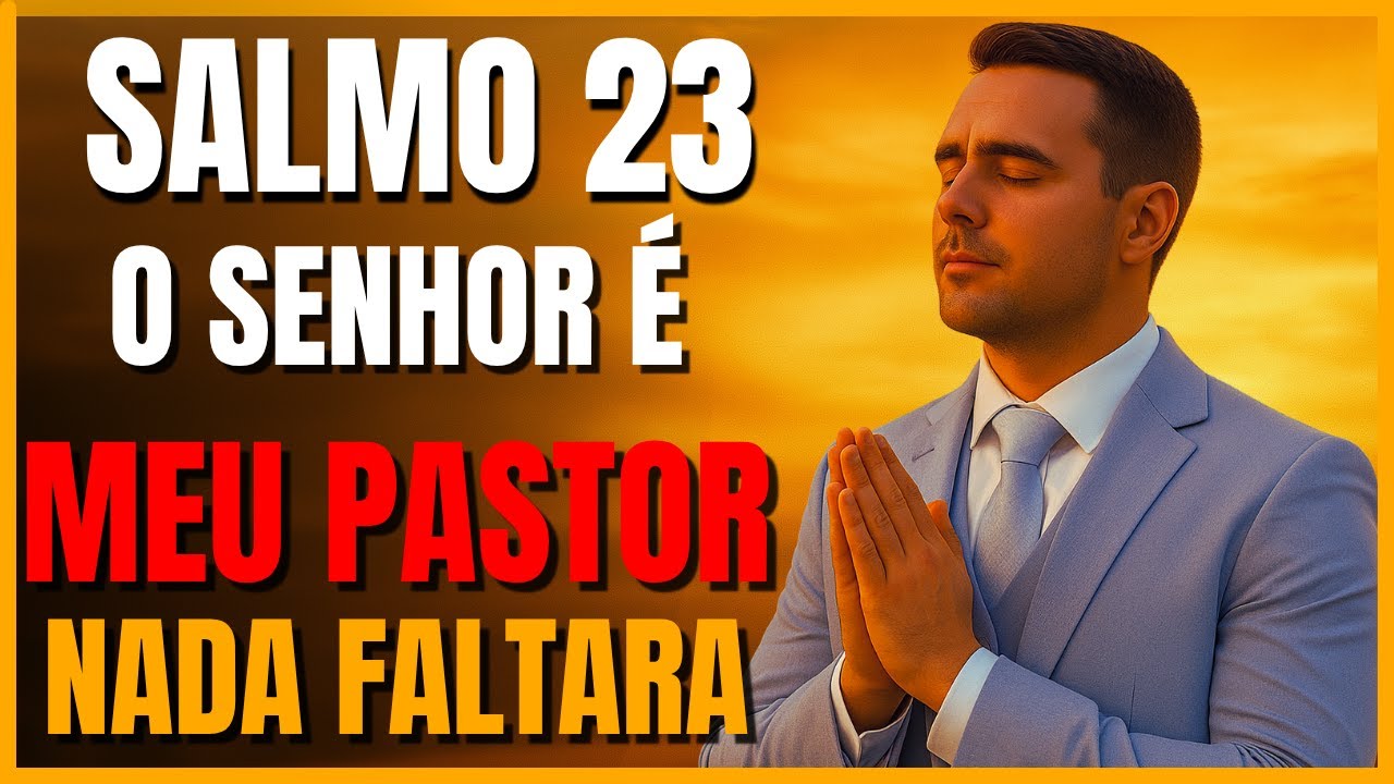 SALMO 23: O SENHOR É MEU PASTOR E NADA ME FALTARA | ANTES DE SAIR DE CASA OUÇA E VEJA O AGIR DE DEUS