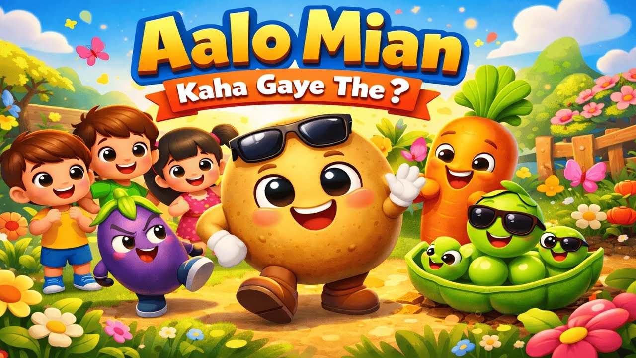 Aloo Mian Aloo Mian kahan gaye the | آلو میاں آلو میاں | Urdu Nursery Rhyme