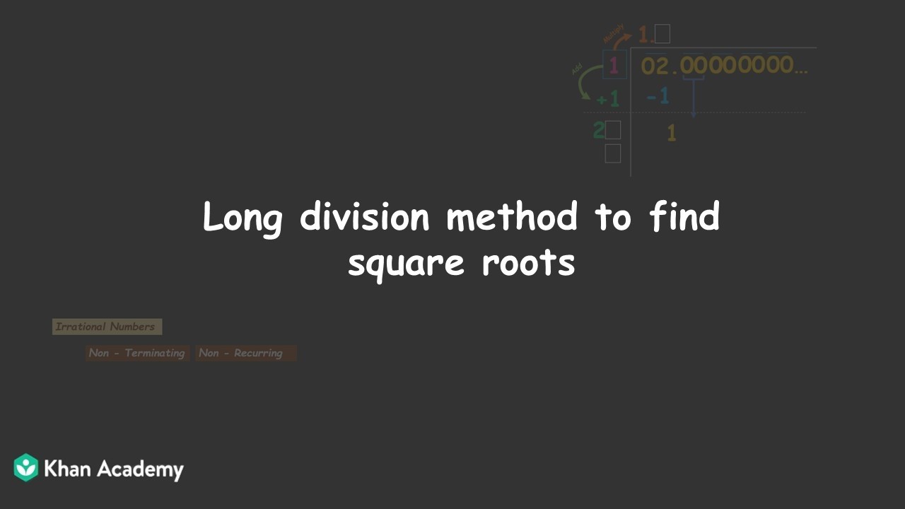 Иррациональные числа с помощью деления в столбик | Действительные числа | 9 класс | Математика | ...