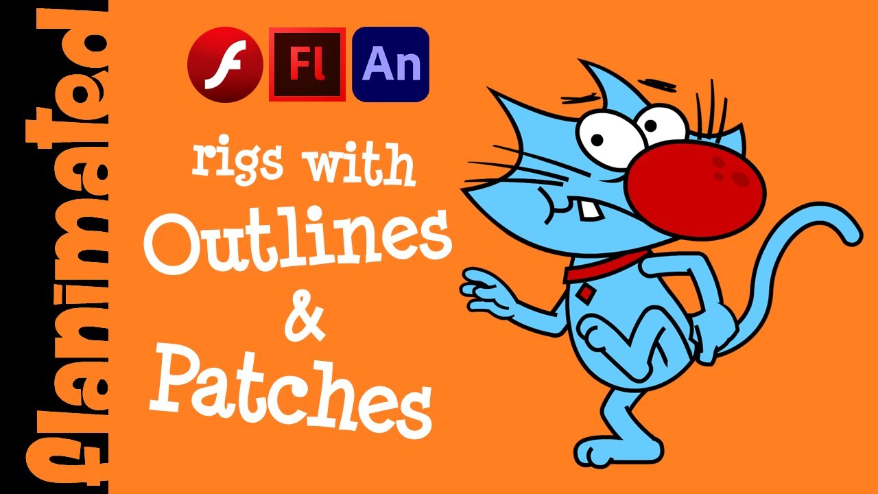 🍄 Rigs with Outlines in Adobe Animate 🍄