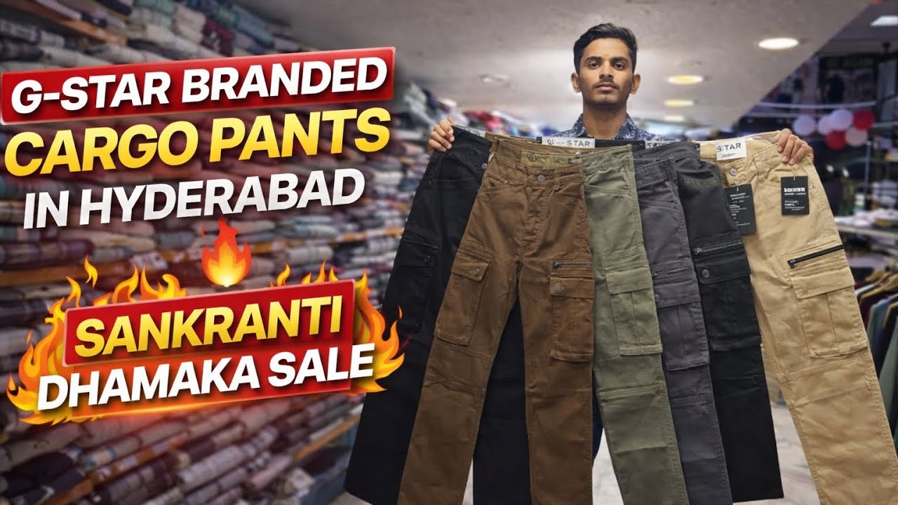 G-STAR Branded Cargo Pants in Hyderabad 🔥 Sankranti Dhamaka Sale | Biggest Deal