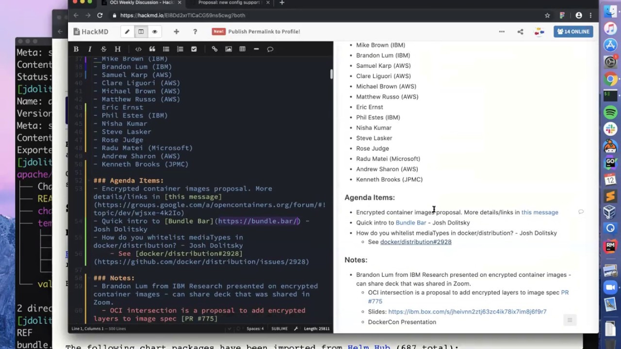 2019-06-12 OCI Weekly Developer's Meeting