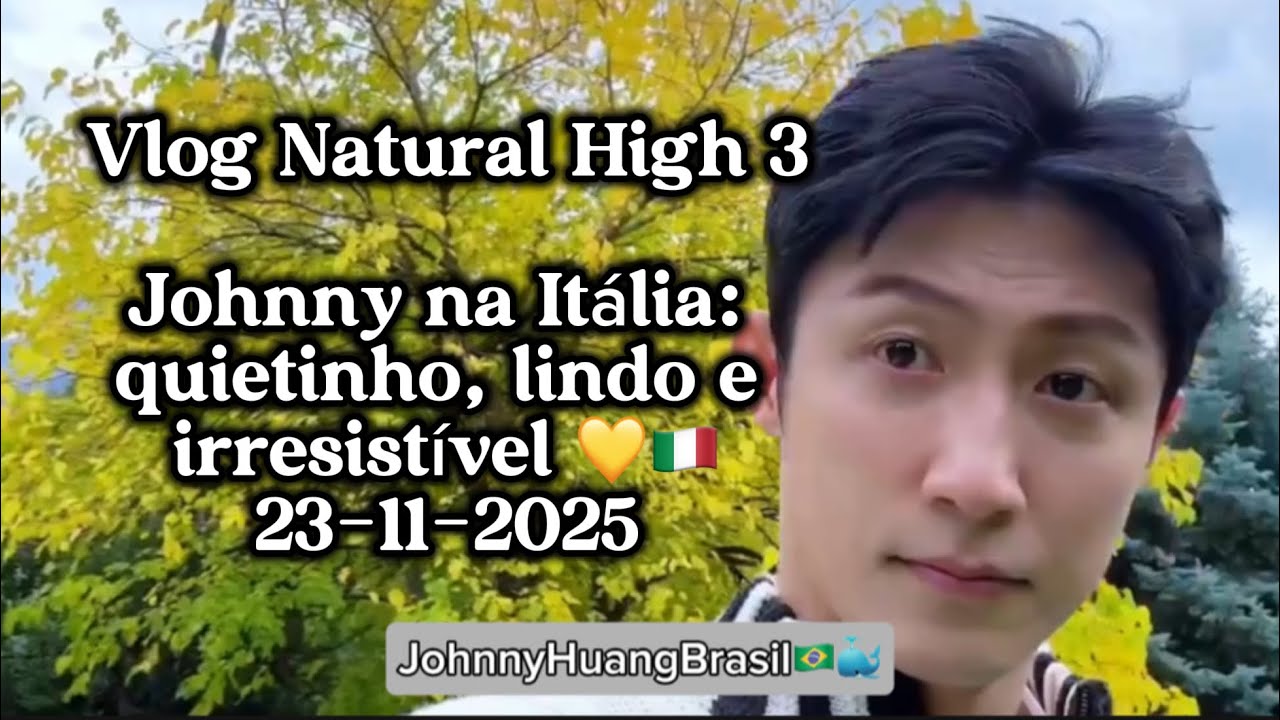 Johnny Huang e o presente mais fofo da viagem 💛🎁🇮🇹 #huangjingyu 