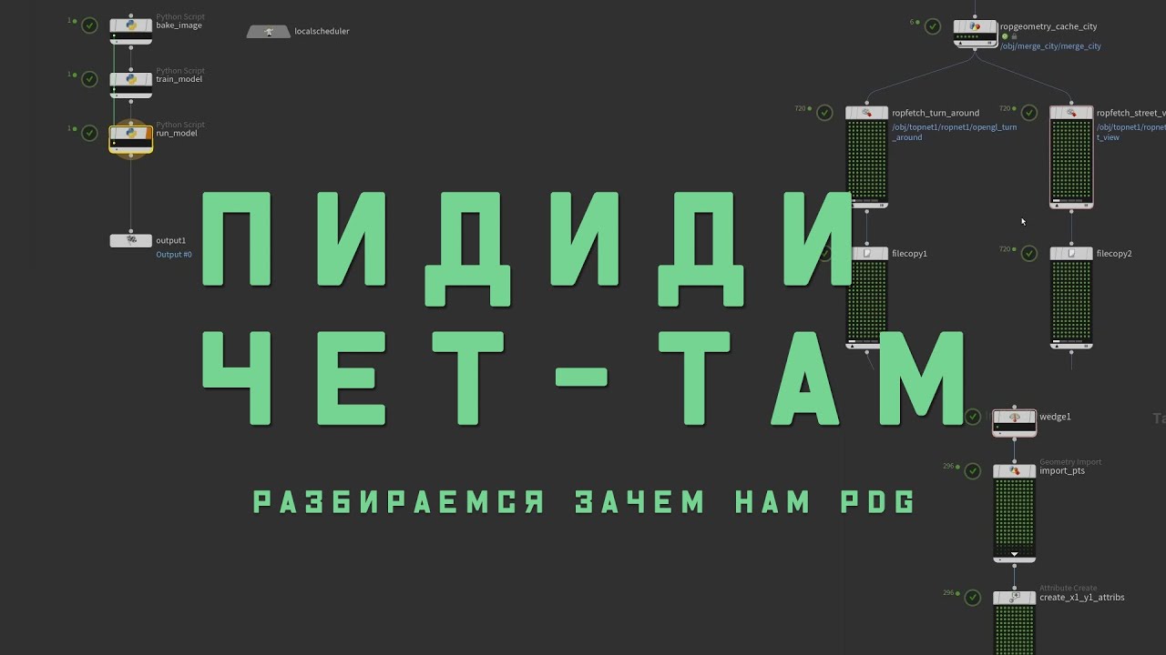 Houdini. PDG. Как автоматизировать вообще все.