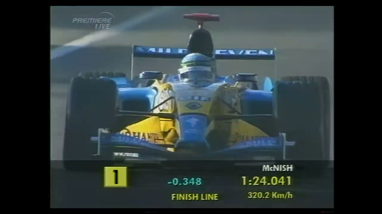 Monza 2003 F1 Friday Private Test: McNish lap (Natural audio) [AI-enhanced]