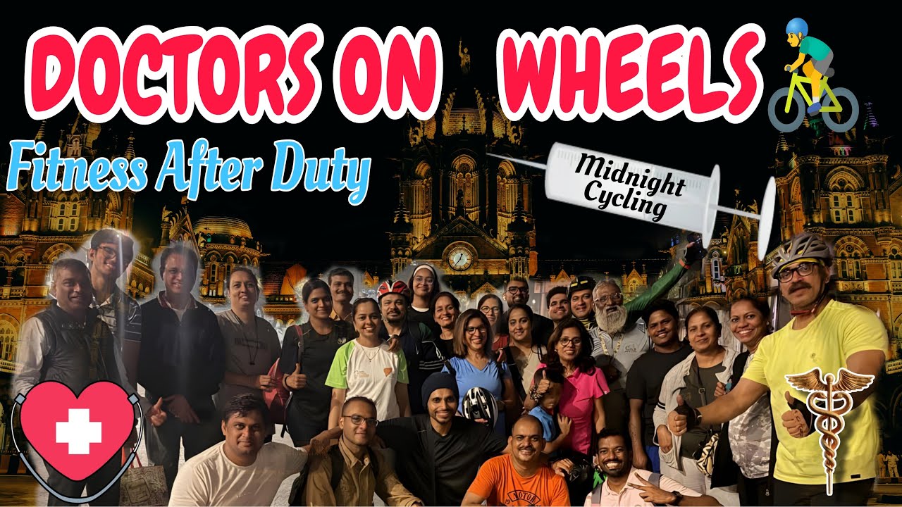 Night Cycling with Doctors & Families | Cycle Revolution #cycling #cycle #mumbai #doctor #fun
