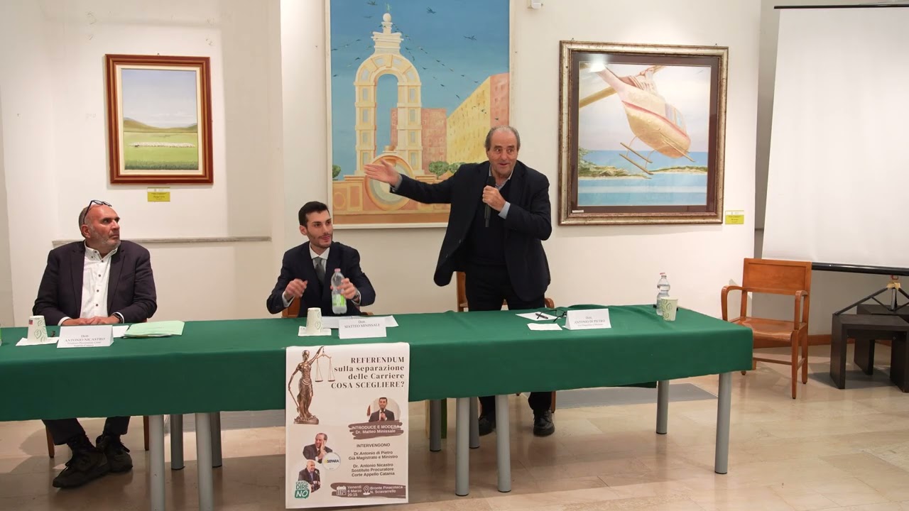 Convegno Integrale Referendum sulla separazione delle Carriere Cosa scegliere?