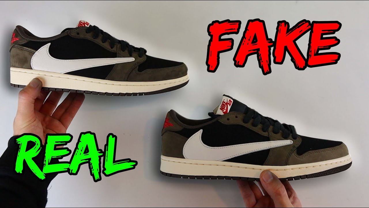 НАСТОЯЩИЕ ИЛИ ПОДДЕЛЬНЫЕ! СРАВНЕНИЕ КРОССОВОК NIKE X TRAVIS JORDAN 1 OG LOW!