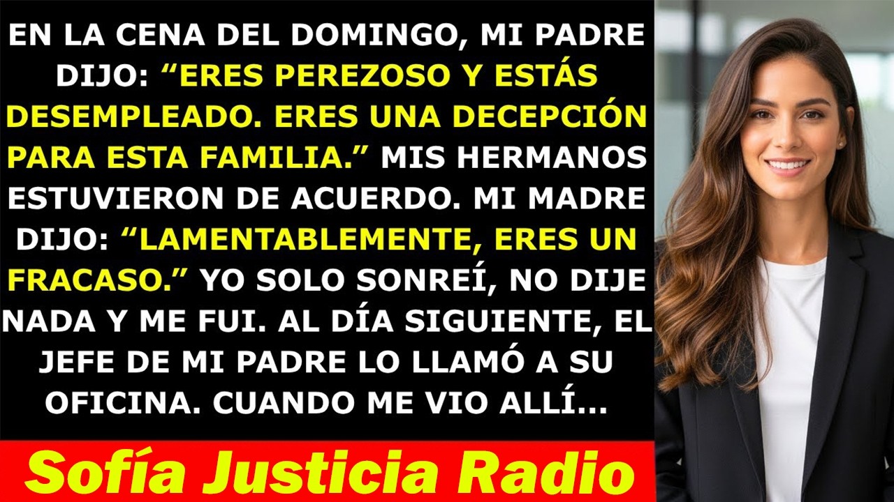 Mi Padre Me Llamó “Una Decepción Sin Trabajo” — Al Día Siguiente, No Podía Creer lo que Pasó