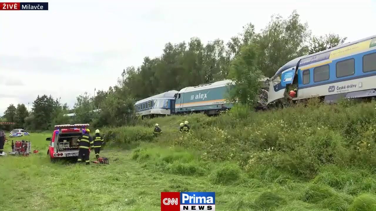 Exkluzivní záběry z místa nehody u Milavče – CNN Prima News (4. 8. 2021)
