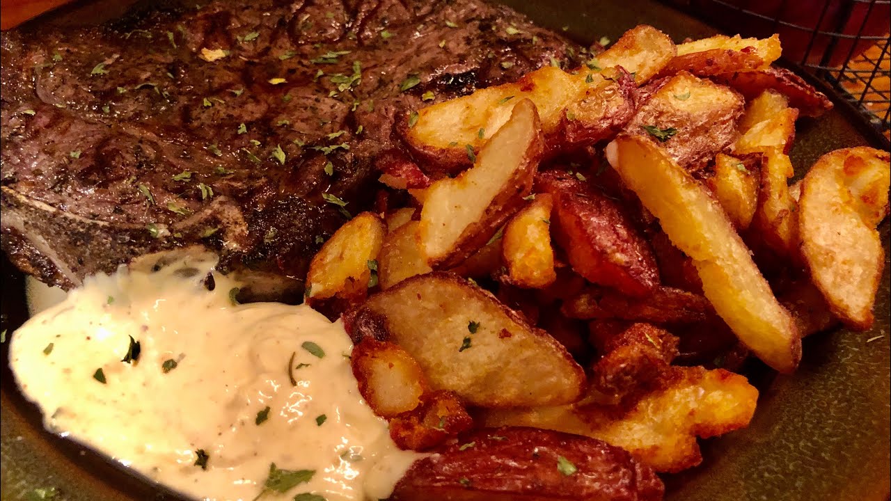Fork Yeah!! Fire Pit Flame Broiled Steaks & Skillet Fries