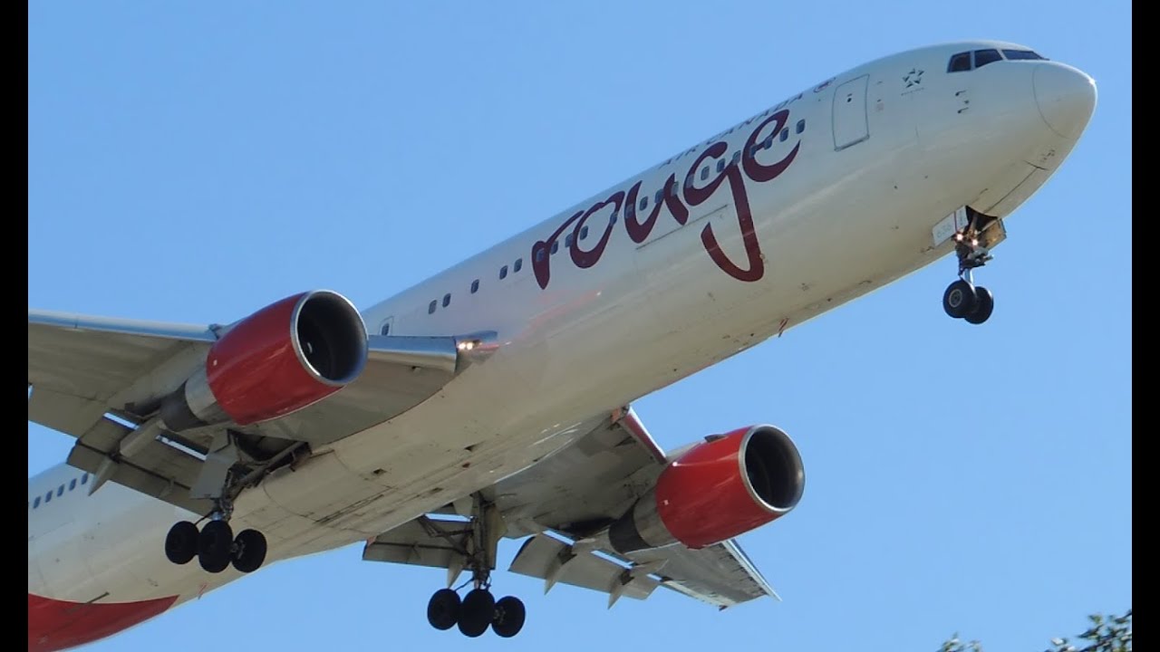 Air Canada Rouge Boeing 767-300ER [C-FMXC] landing in LAX