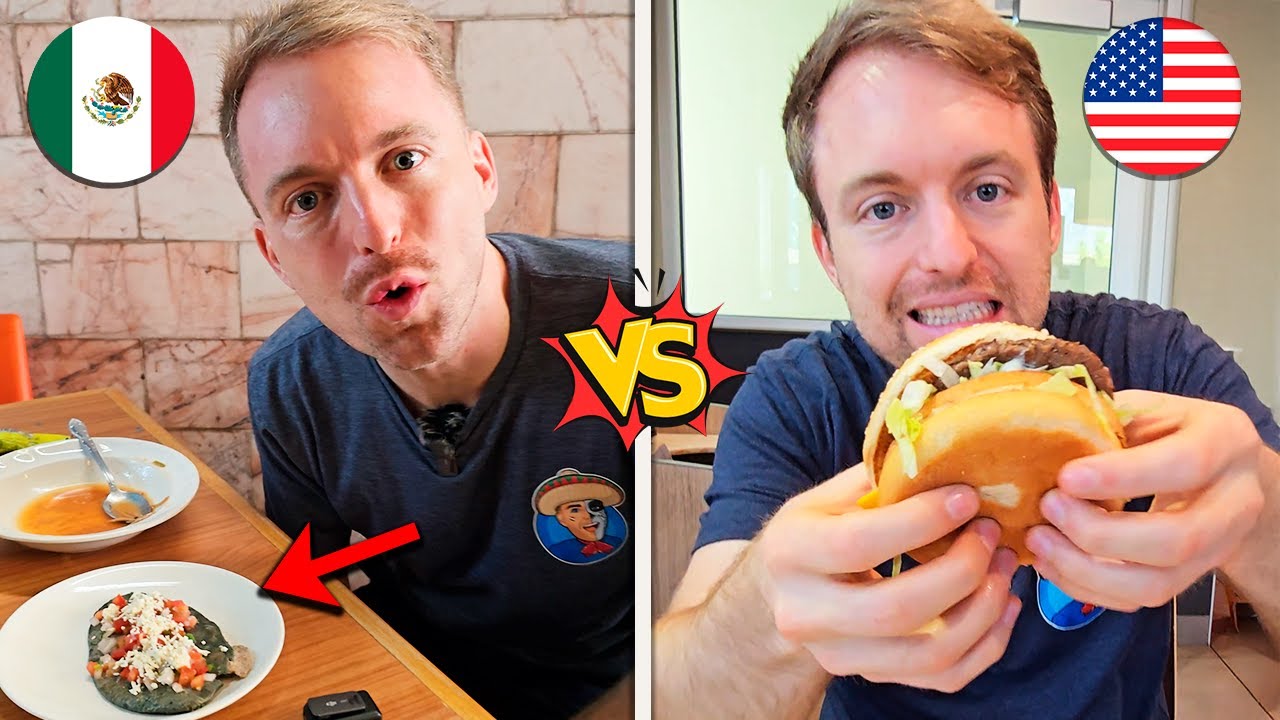 Comida CORRIDA 🇲🇽 vs Comida RÁPIDA EEUU Cuál es MEJOR?