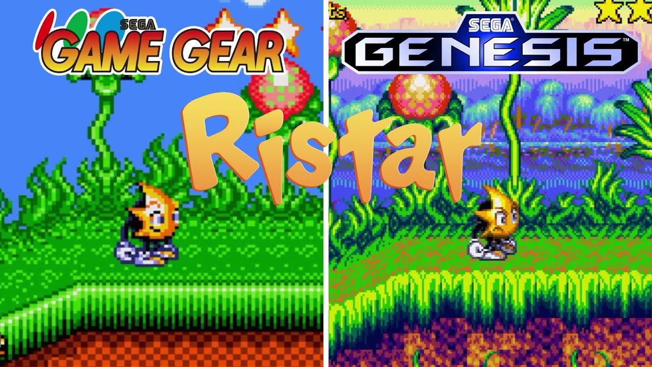 Ristar [1995] Sega Game Gear vs Sega Genesis (8bit vs 16bit) (Version Comparison)
