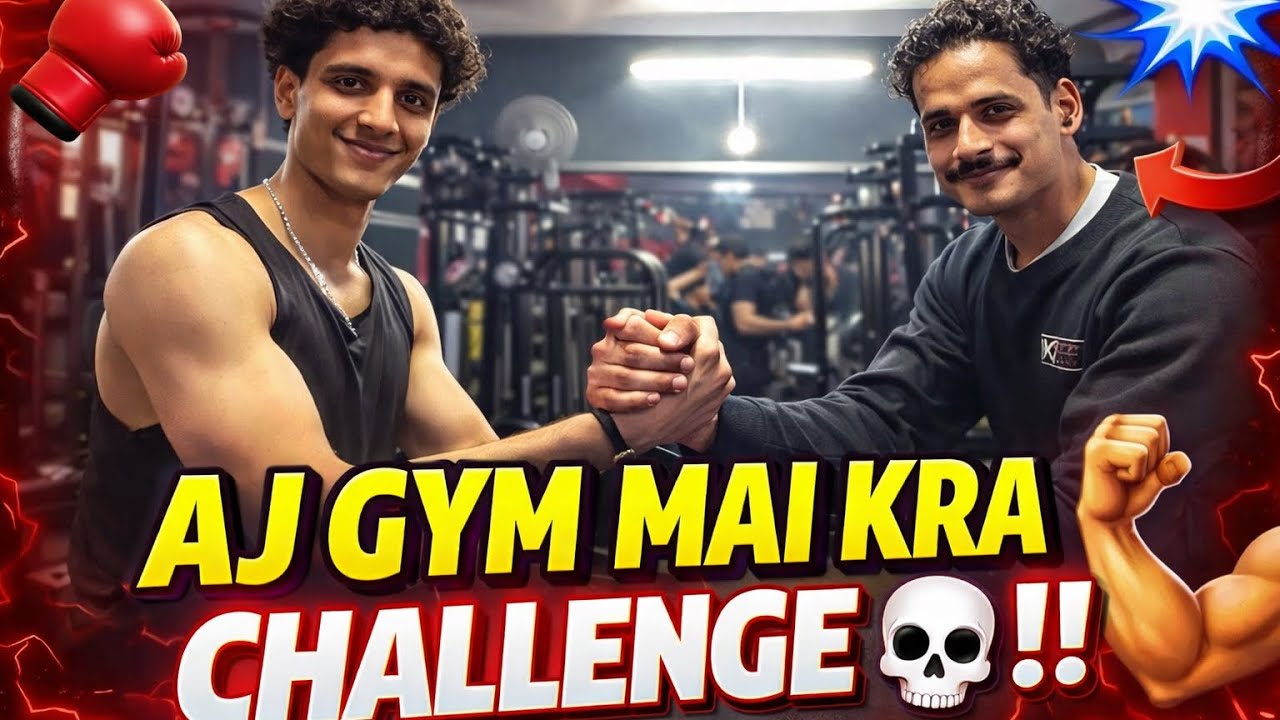 Ajj Gym mai kra challenge 😱 