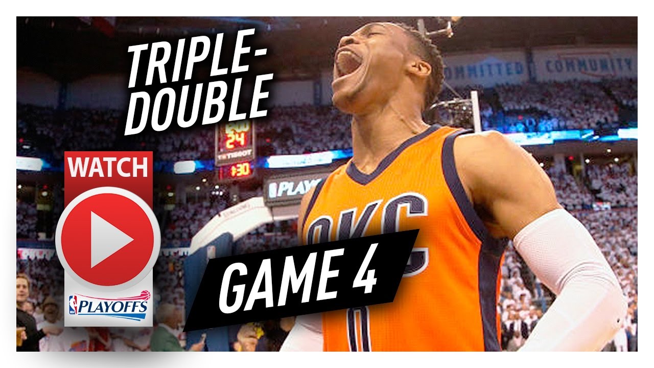 Russell Westbrook Game 4 Triple-Double Highlights vs Rockets 2017 Playoffs - 35 Pts, 14 Ast, 14 Reb