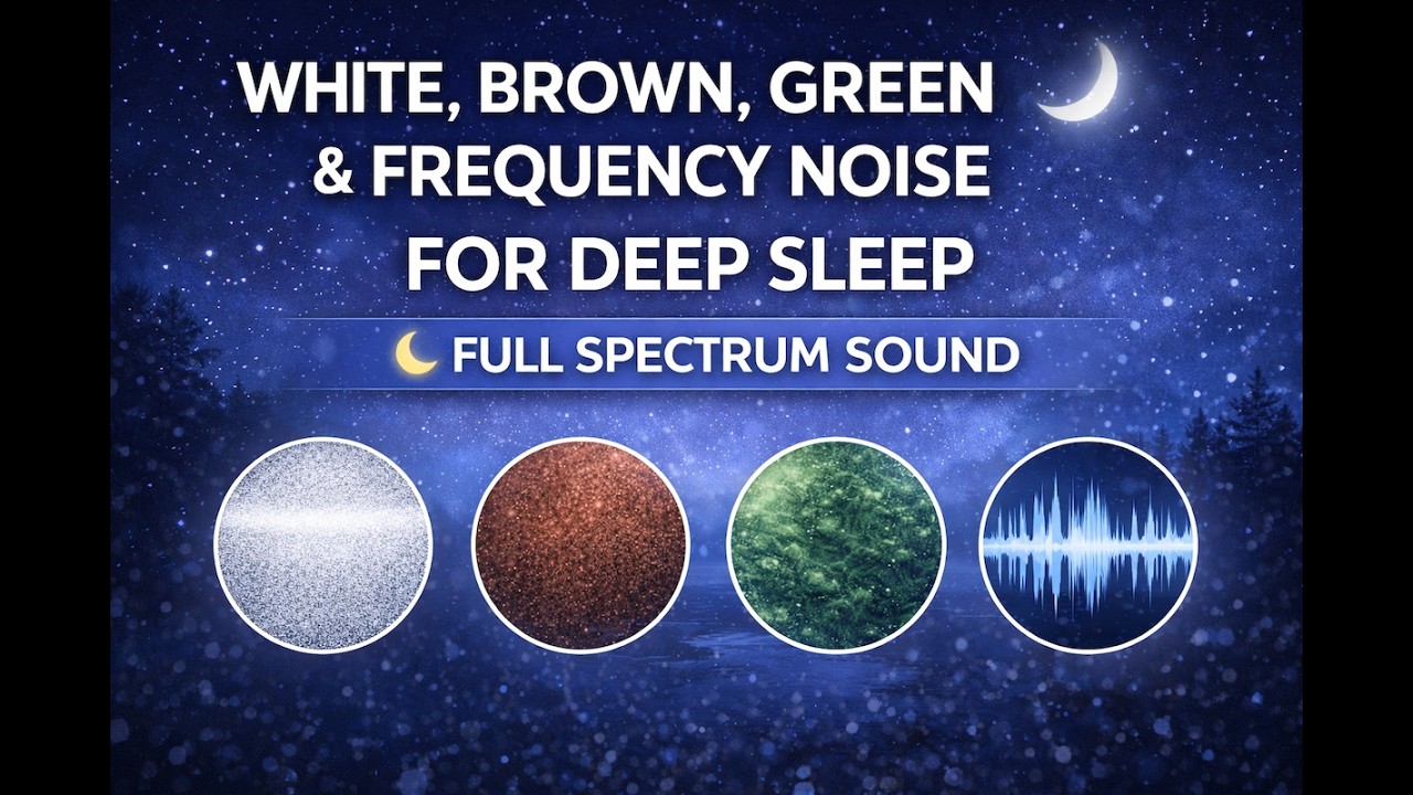 3 Hours White Noise for Deep Sleep 🤍 Full Spectrum Sound (20 Hz – 20,000 Hz, Black Screen)