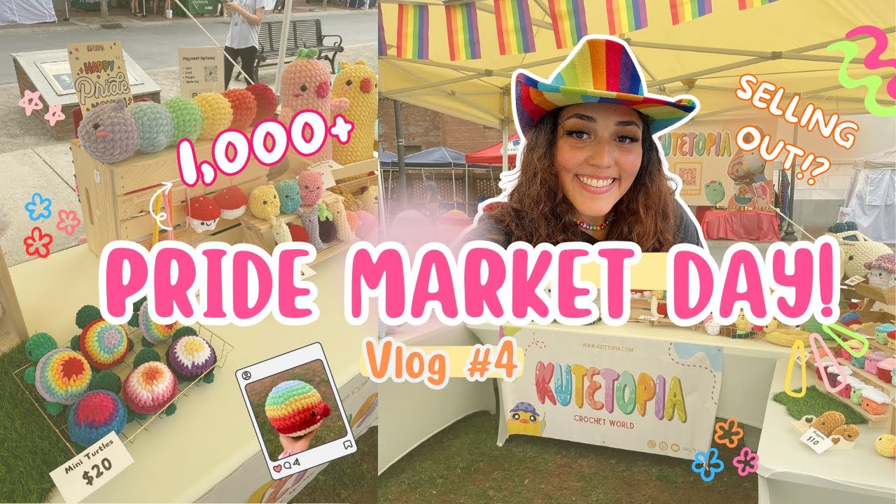 PRIDE MARKET DAY! Selling out?!! Prepping + Vlog