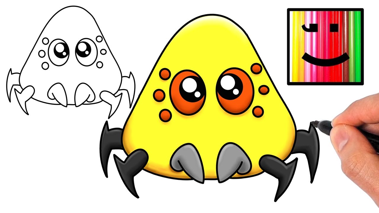 Comment Dessiner BÉBÉ SPIDER POULINA l Pou's Revenge