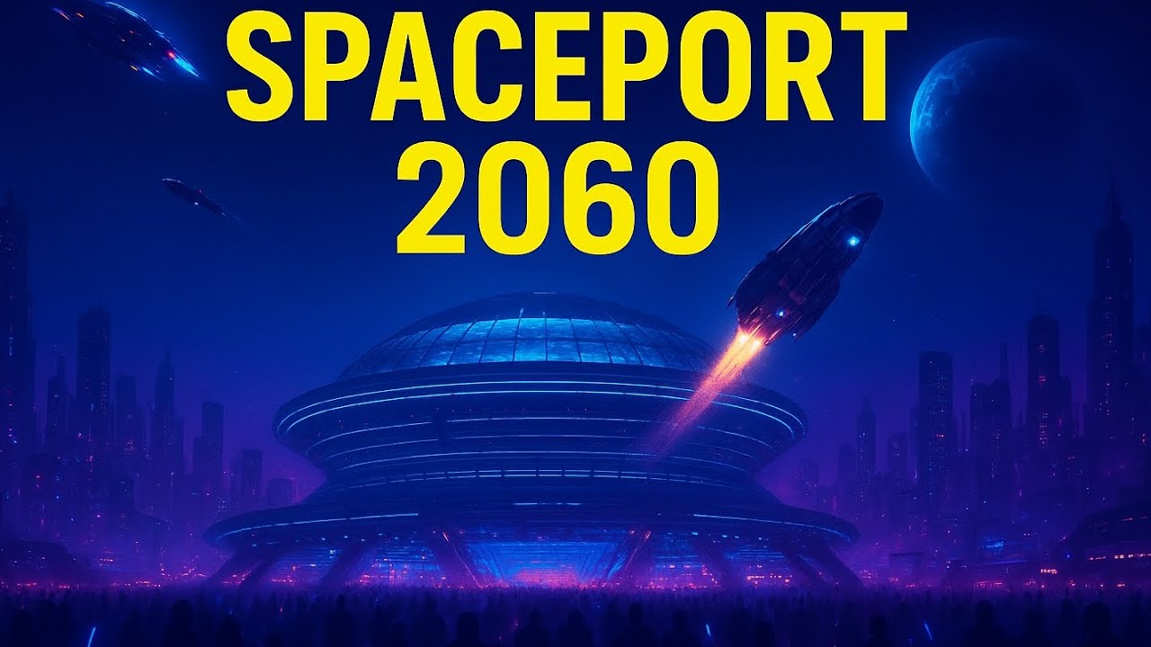Futuristic Spaceport 2060 – A Journey Into Tomorrow’s Interstellar Hub.