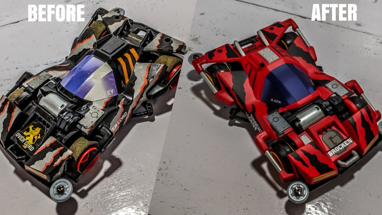 BROCKEN GIGANT Full RePaint Airbrush Detailing TAMIYA MINI 4WD