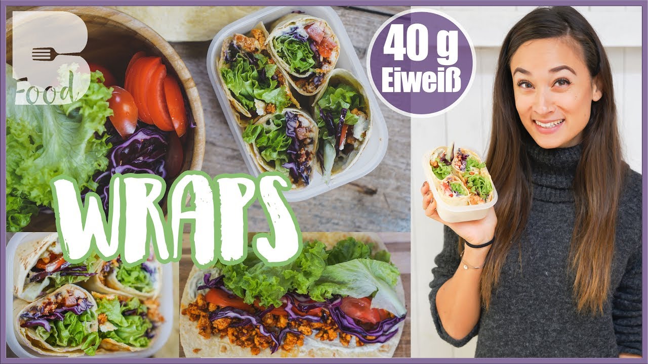 Wrap selber machen - Einfach und gesund Mittagessen - Ideal für Schule / Uni / Arbeit