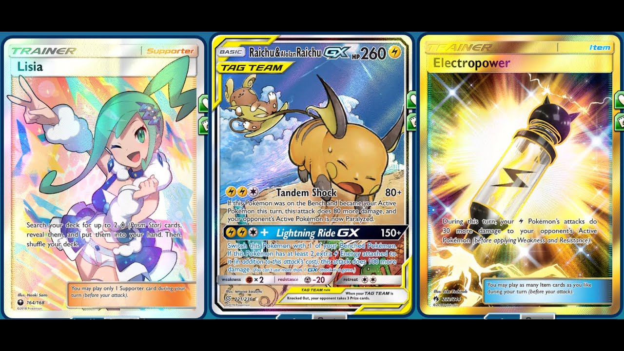 Versatile RAICHU & ALOLAN RAICHU GX Deck, Handles EVERYTHING In Standard