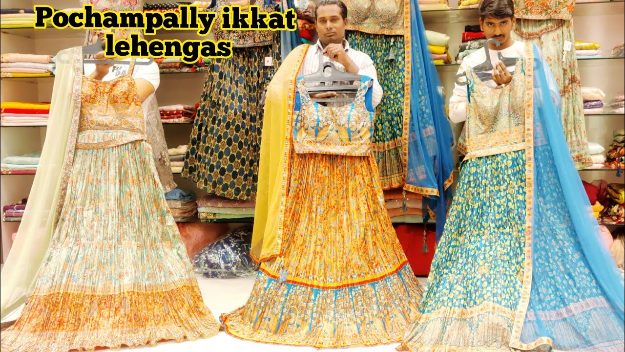 #pochampally  #ikkat  #lehenga &#longfrocks | Ep - 83 | Unique fancy sarees | Kukatpally | hyderabad