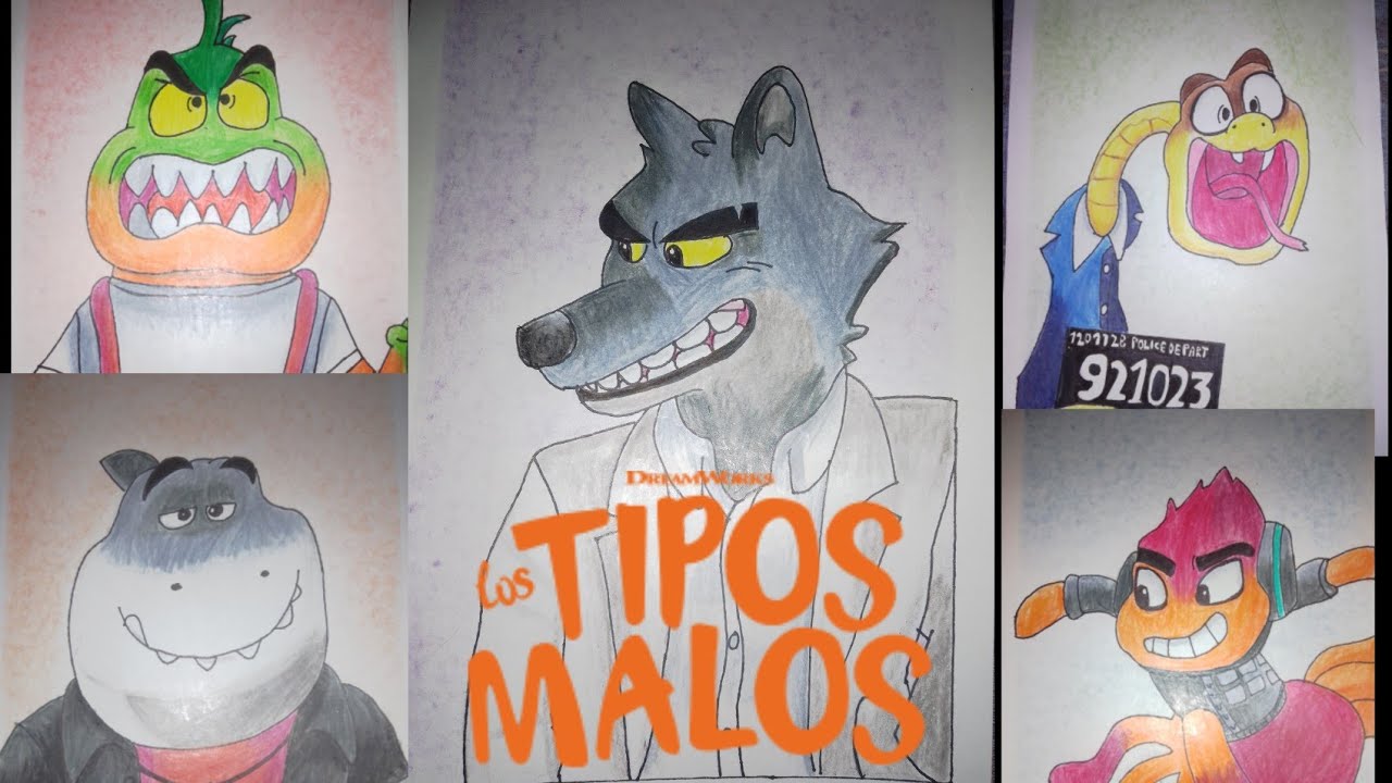 Dibujando a todos los personajes de Los tipos Malos -maty clay-