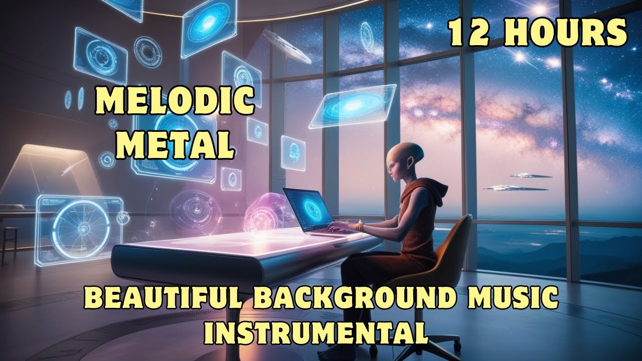 12 HOURS of Melodic Metal for Working, Studying and Concentration | No Vocals