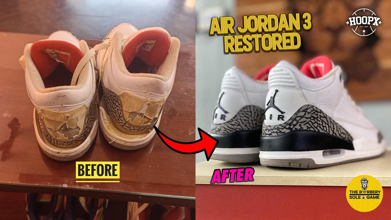 AIR JORDAN 3 RESTORED! Best Sneaker Repair Shop in Marikina City
