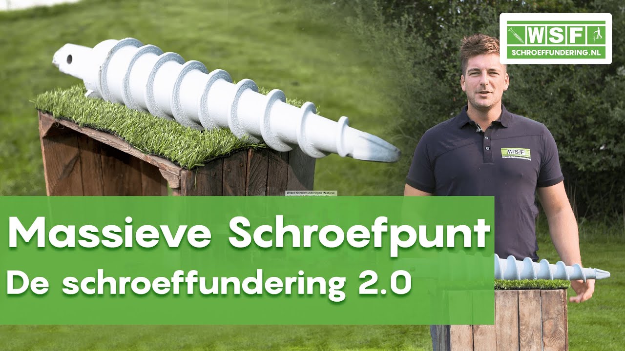 MASSIEVE SCHROEFPUNT: Dé Schroeffundering 2.0! | Weenk Schroeffundering