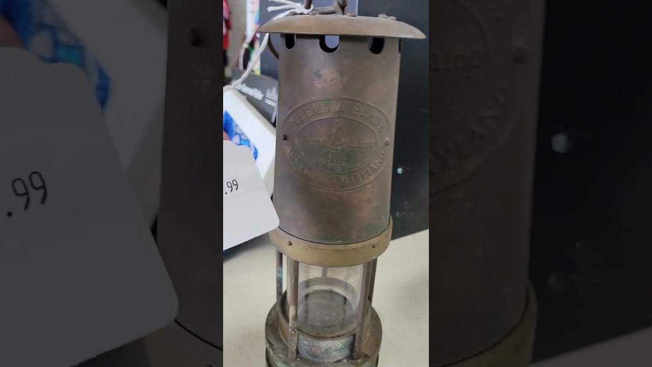 Florida thrift store finds, a vintage Weems & Plath Yacht lamp, I'm glad I passed