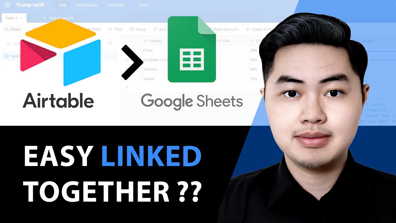 How to export Airtable to Google Sheet live Connection - Linked Together