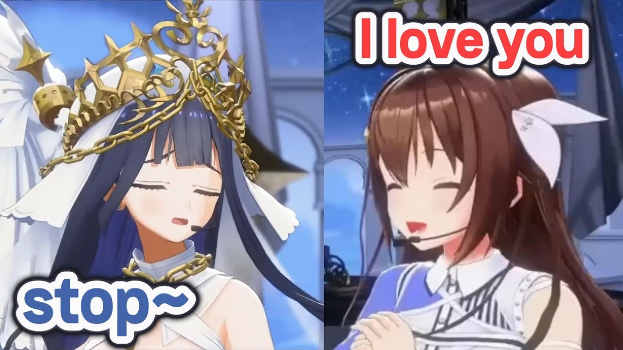 Kronii is flustered when Sora express her love to her
