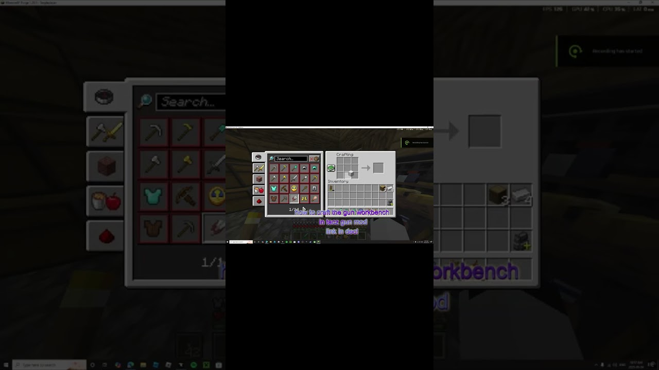 How to craft gun workbench in tacz!