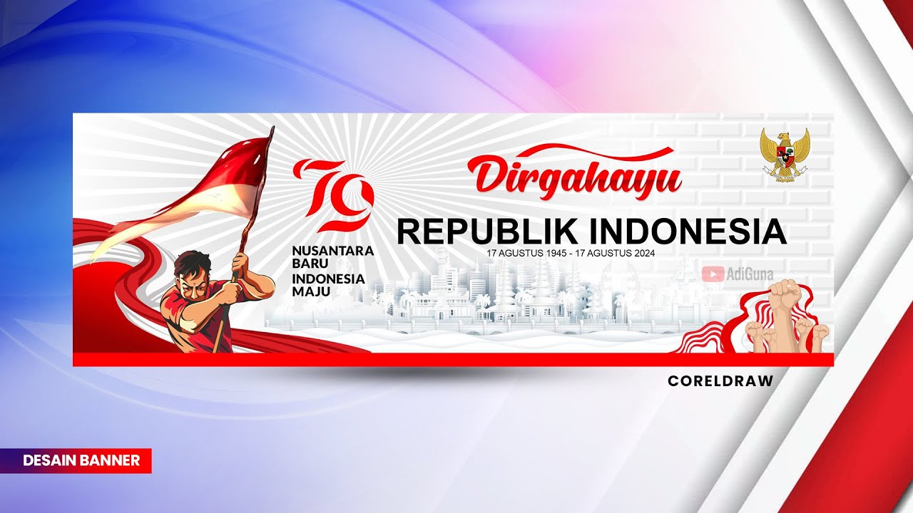 Ide Desain bikin Banner Spanduk HUT RI 79 yang unik dan keren