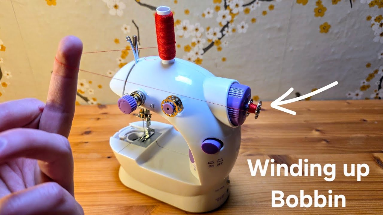 How to Wind up Bobbin on Mini Sewing Machine