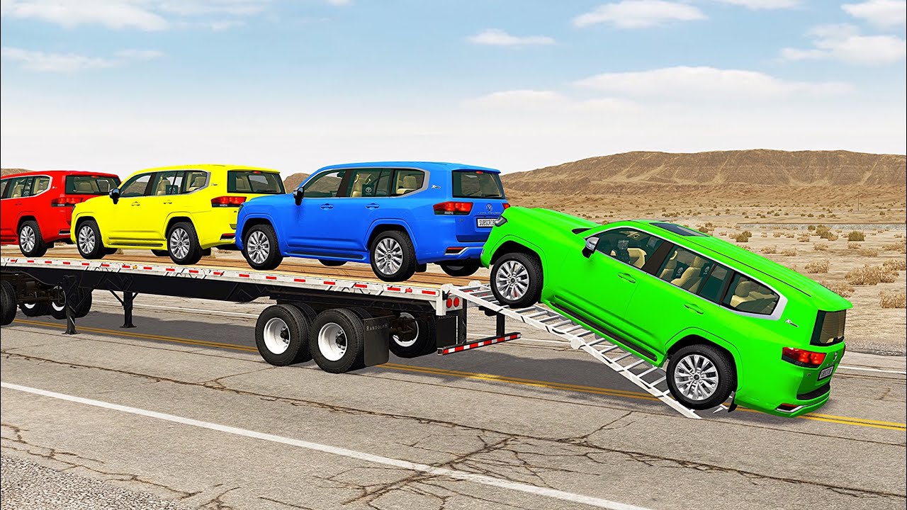 Эвакуатор Маккуин | Перевозки на грузовике - Яма против машины #682 BeamNG.drive