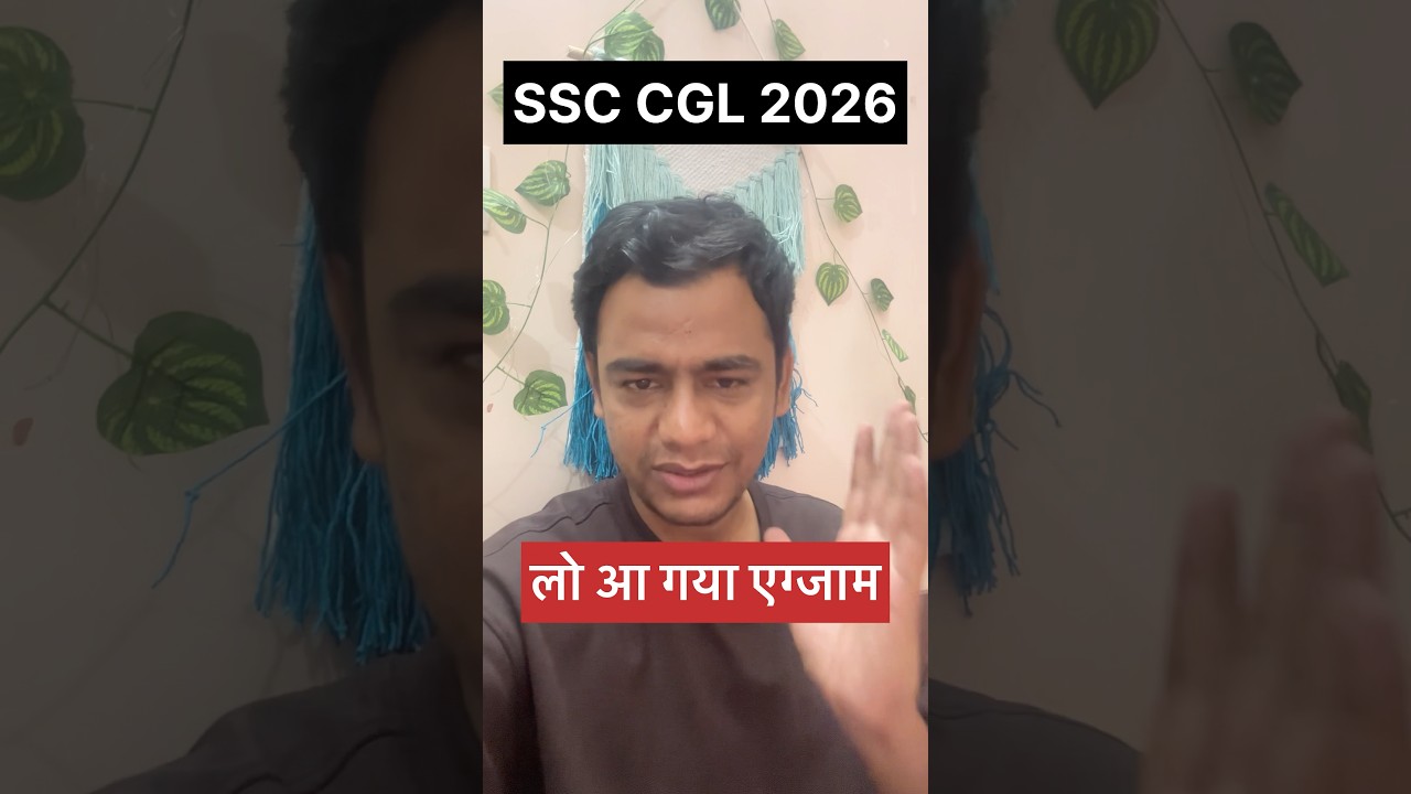 The Exam is here!! #ssc #cgl #cgl2026