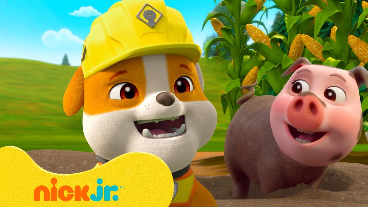 Rubble przeprowadza akcje ratunkowe na świeżym powietrzu! | Godzinna składanka | Nick Jr. Polska
