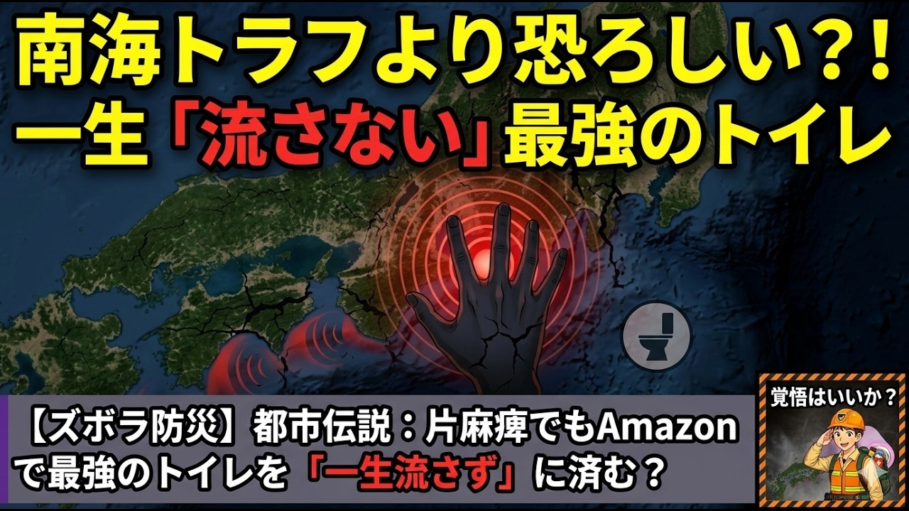 【ズボラ防災】片麻痺の僕がAmazonでポチった最強のトイレ。一生「流さない」覚悟はいいか？