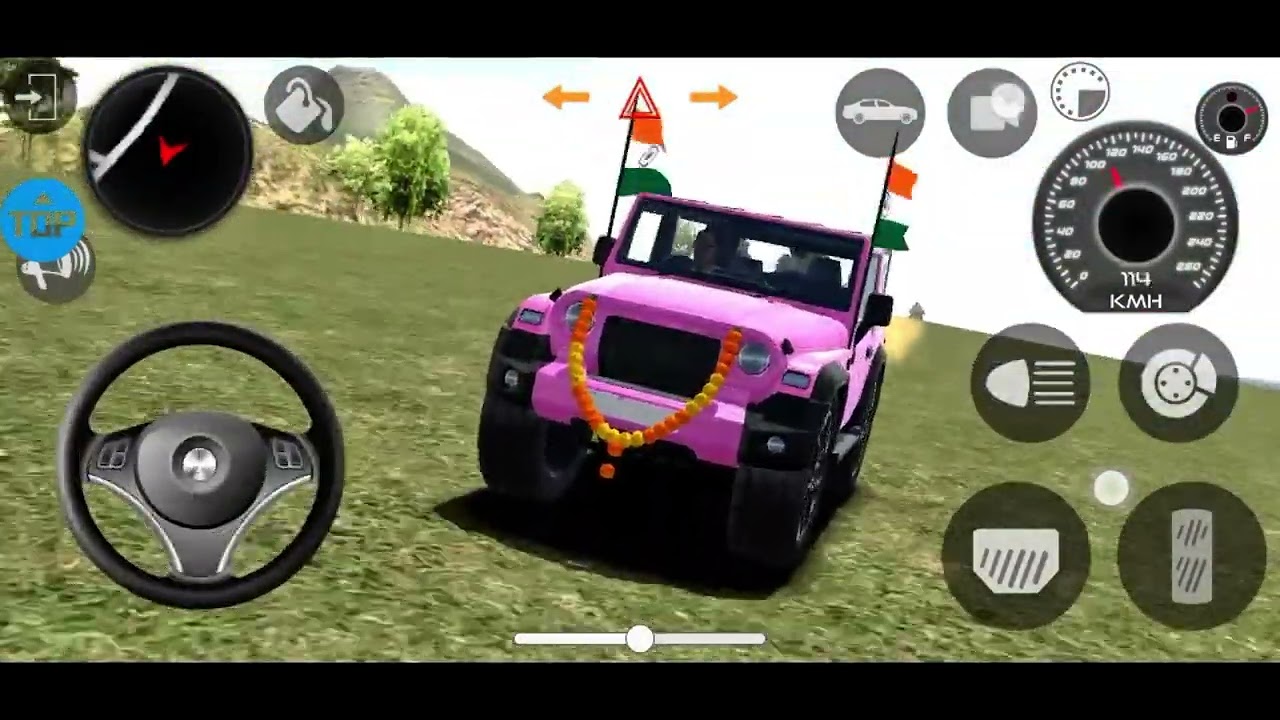 Modified Mahindra Thar👿Games:Indian Blue Thar (Gadi Wala Games) Car Game Android Game  #2025​ #4x4​