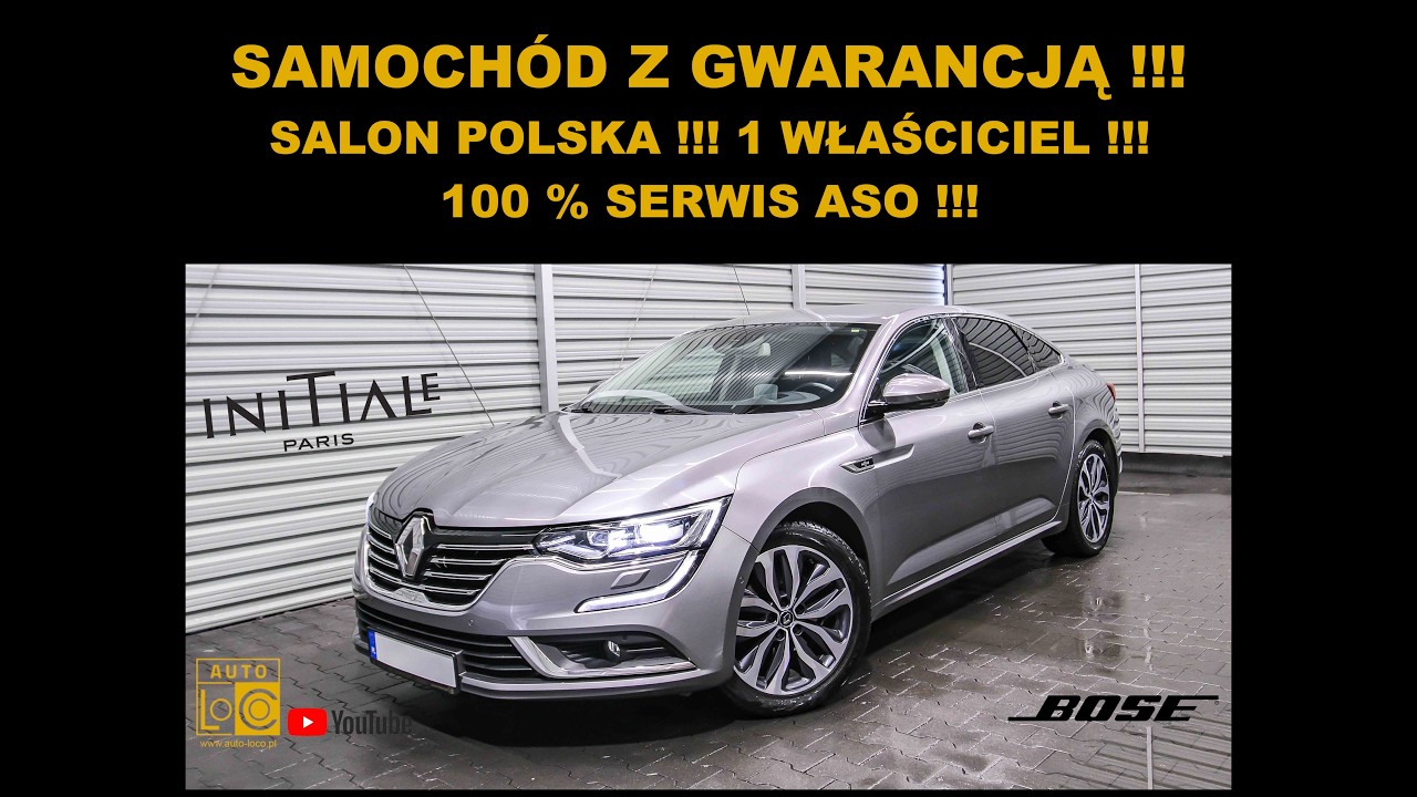 auto-leszno.otomoto.pl - Prezentacja RENAULT TALISMAN INITIALE PARIS AUTOMAT  AUTOTEST LESZNO