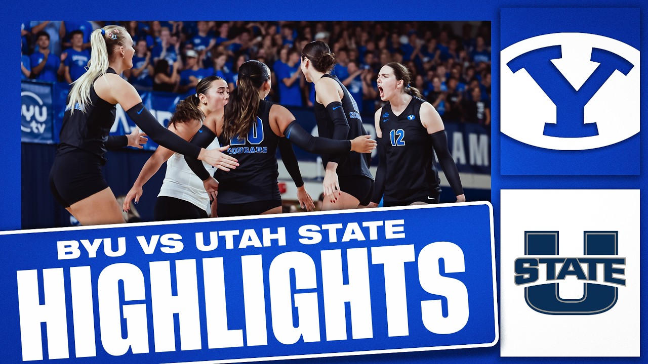 Женская волейбольная команда BYU против Utah State || Лучшие моменты матча 2026